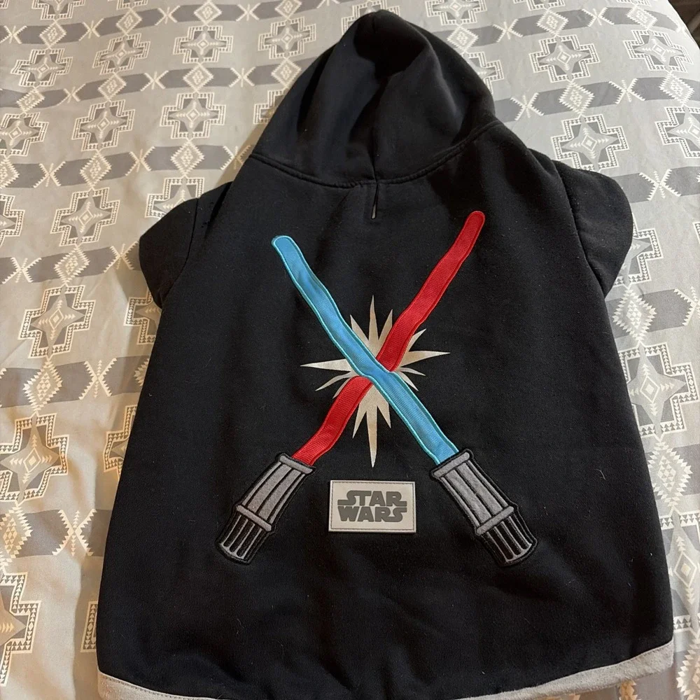 STAR WARS Light Up Lightsaber Dog Hoodie, XX-LARGE,